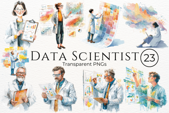 Download Data Scientist Watercolor Clipart - Color Collection