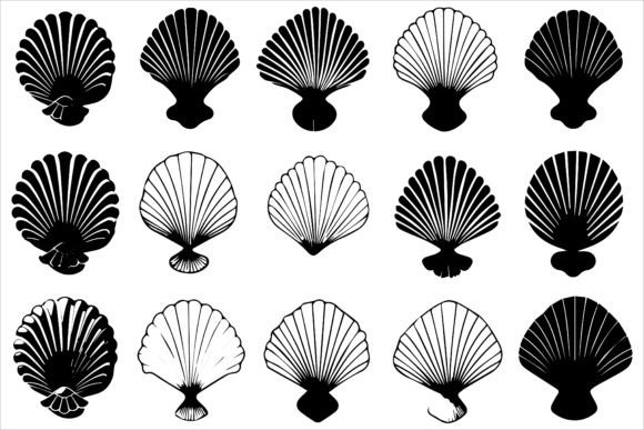 Download Best Selling Sea Shell Silhouette Bundle - Selling Collection