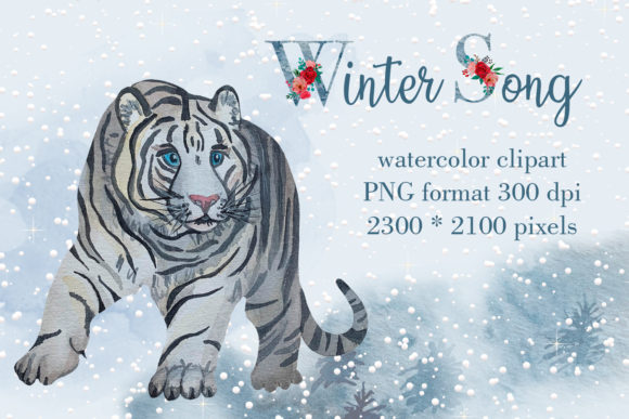 Download Watercolor Clipart Bengal Tiger - Color Collection