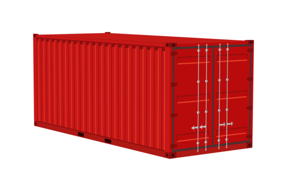 Download Red Cargo Container. Transportation Deli - Transportation Collection
