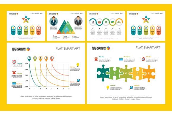 Download Colorful Infograph Charts Set. Business - Color Collection