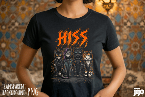 Download Cat Rock Guitar Band PNG - Cat Collection