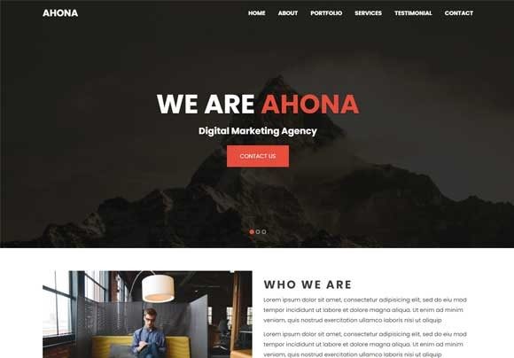 Download Ahona - Multipurpose HTML Template - Multipurpose Collection