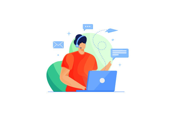 Download Active Customer Service Illustration - Service Collection