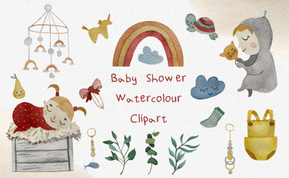 Download Baby Shower Watercolor - Color Collection