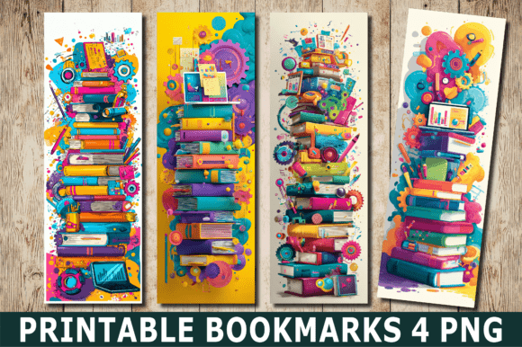 Download Colorful Academic Books PNG Bookmark - Color Collection