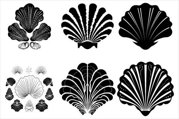 Download Best Selling Sea Shell Silhouette Bundle - Selling Collection