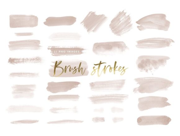 Download Watercolor Brush Strokes in Nude - Color Collection